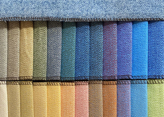 Zwykły barwiony materiał tapicerski z tkaniny w kolorze czystego poliestru