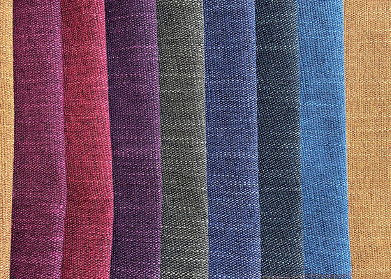 Szczotkowana tkanina lniana na sofę Faux Slub Effect Tekstylia domowe