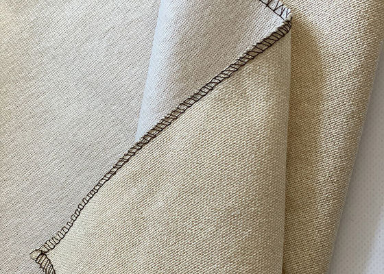 Tkanina tapicerska o gramaturze 290 g / m2, zwykła bawełniana tkanina lniana z zasłoną dywanową