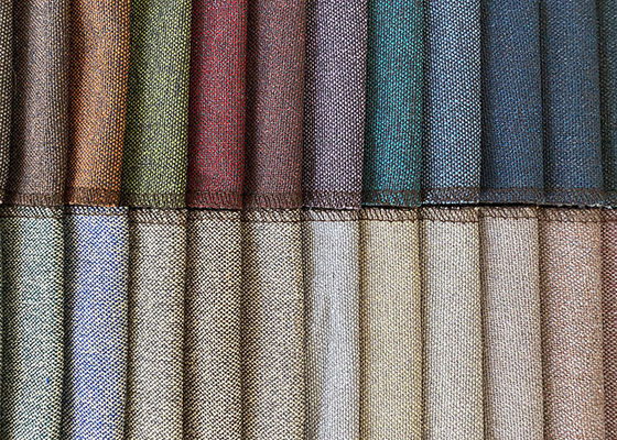 Tkanina tapicerska o gramaturze 290 g / m2, zwykła bawełniana tkanina lniana z zasłoną dywanową