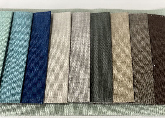 Odporna na kurczliwość lniana tkanina na sofę 280 g / m2 Poliester Meble Tekstylne
