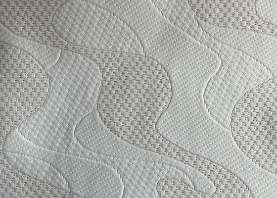 Ciężka poliestrowa tkanina materacowa Wytłaczana tkanina tapicerska z mikrofibry