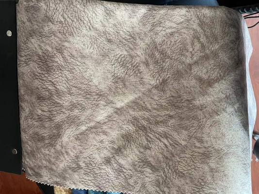 Zwykły drukowany wzór zamszowej tkaniny na sofę do mebli